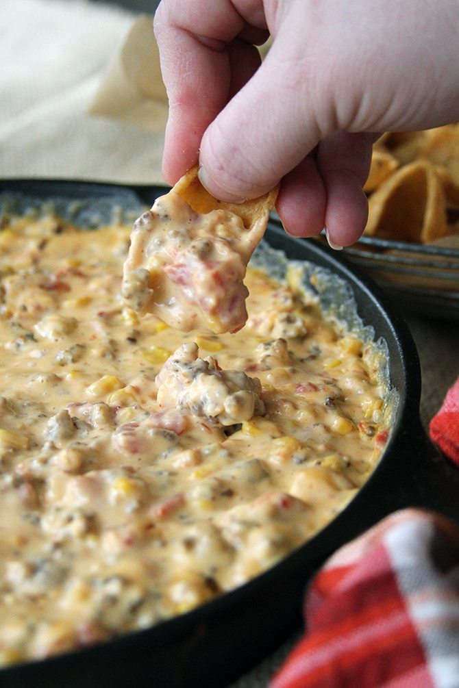 Velveeta sausage dip